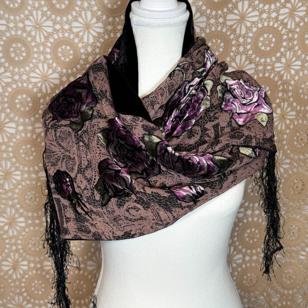 Vintage Velvety Scarf